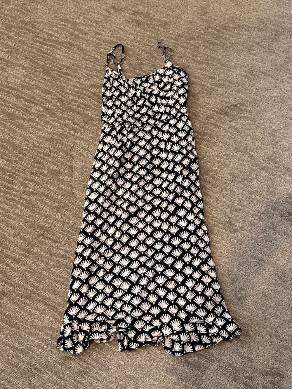 Jcrew Black and white summer slip dress (Size OP)